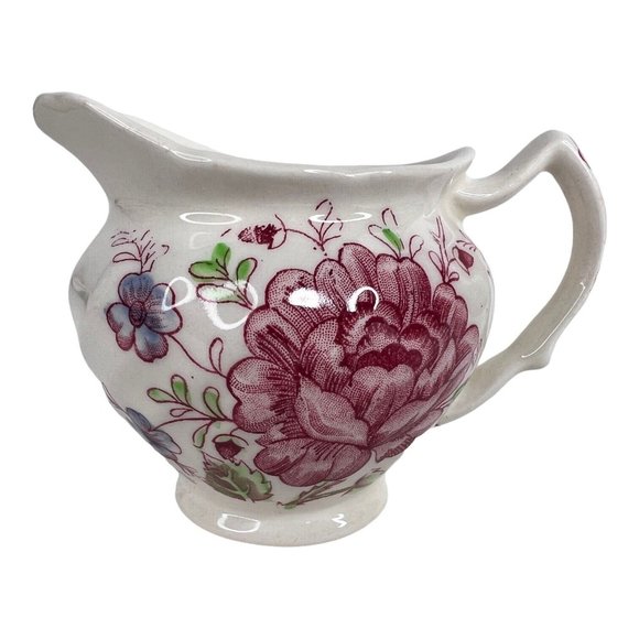 Johnson Brothers Rose Chintz Mini Creamer & Open Sugar Bowl Made England Stamp - Picture 2 of 12